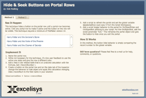 FileMaker Pro Portal Row Button Hide and Seek