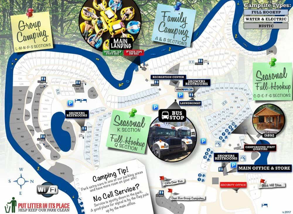 Riverview Campground Map